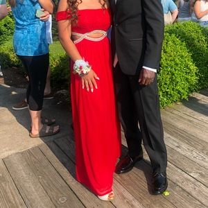 beautiful red PROM DRESS